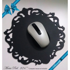 Baroque Designer Mouse Pad Black